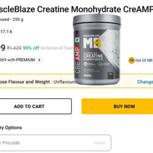 MuscleBlaze Creatine Monohydrate - 250g